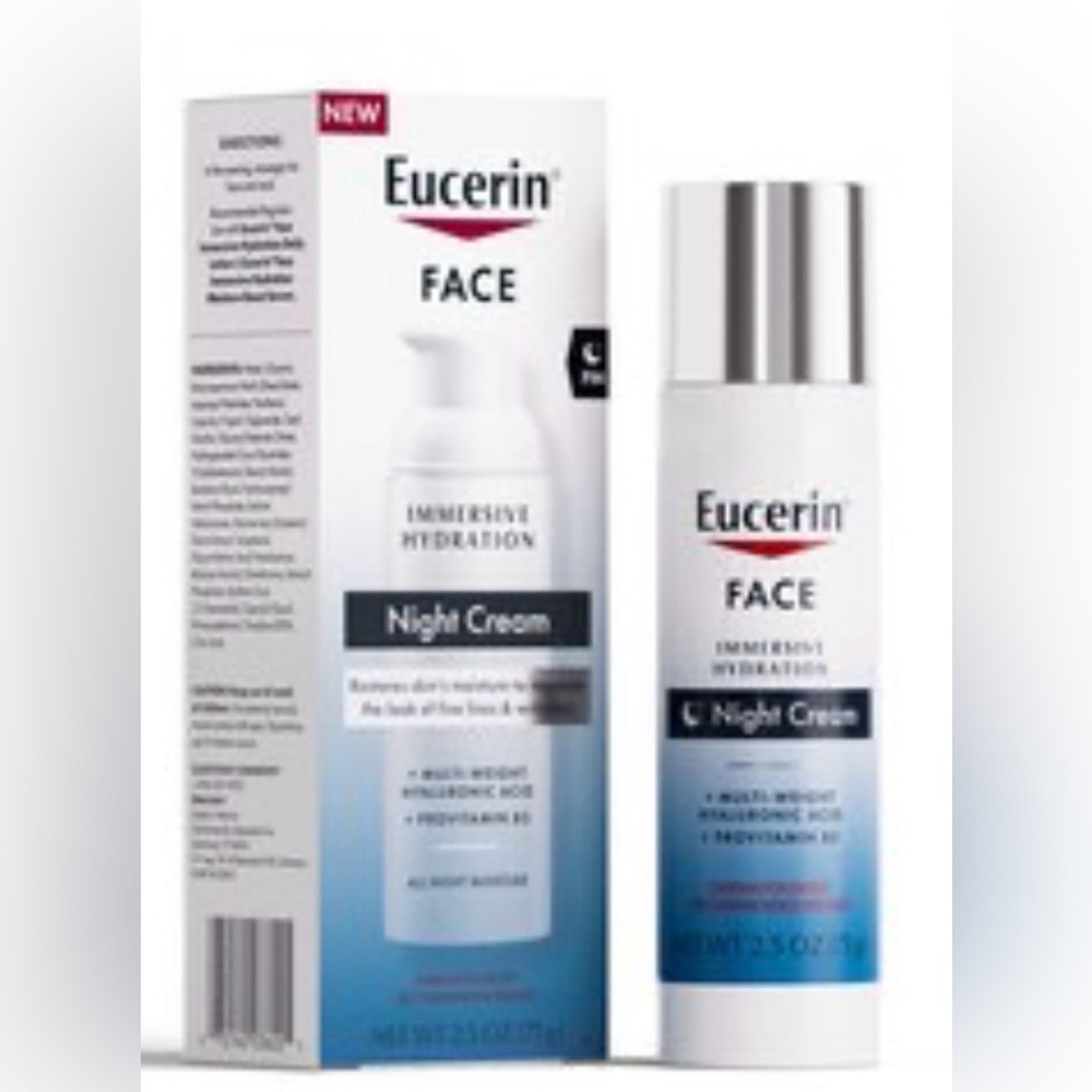 Eucerin Face Night Cream - White and Blue